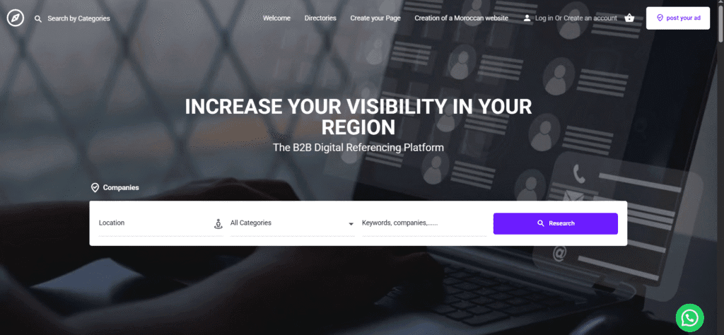 Annuaire Contact website screenshot